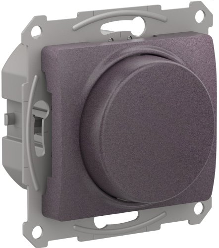 Светорегулятор поворотно-нажимной без рамки Systeme Electric Glossa 5-315Вт сиреневый туман картинка